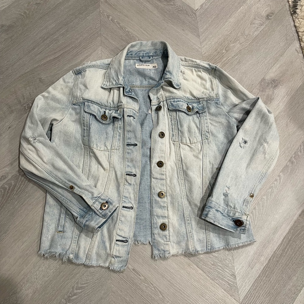 Pistola Distressed Denim Jacket